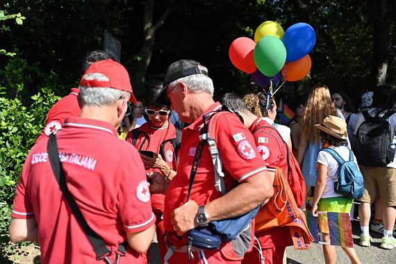 La Croce Rossa al Toscana Pride 2023 di Firenze