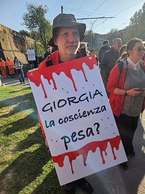 La manifestazione a Firenze