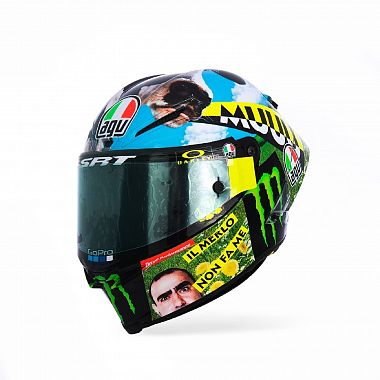Il casco di Valentino Rossi al Mugello 2 (foto da Fb)