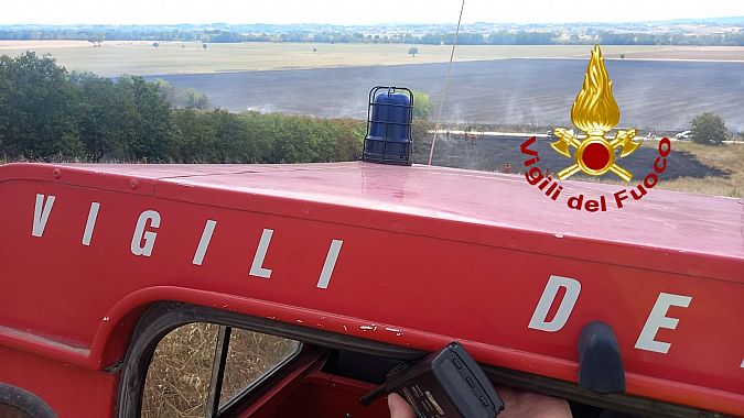 L'incendio a Castiglion Fiorentino