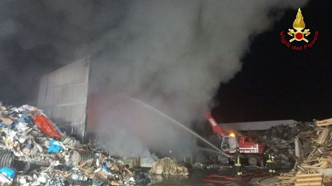 Il luogo dell'incendio