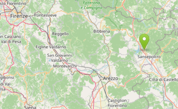 mappa epicentro