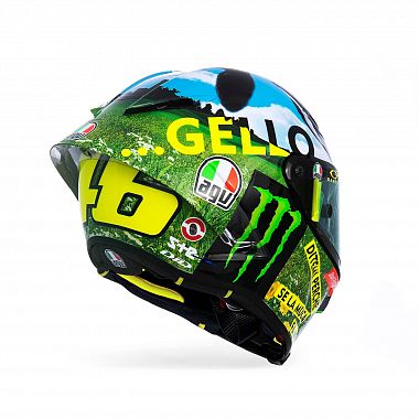 Il casco di Valentino Rossi al Mugello 4 (foto da Fb)