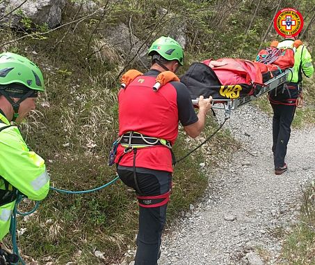 Le operazioni di soccorso da parte del Sast