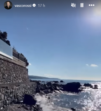 Il post di ieri di Vasco rossi su Instagram