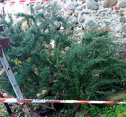 Il punto in cui si trovavano gli ordigni
