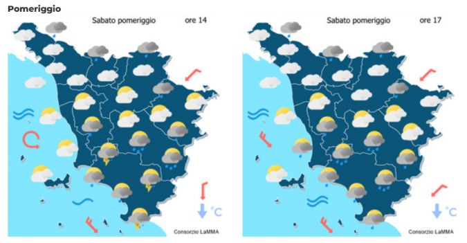 Le previsioni del consorzio Lamma