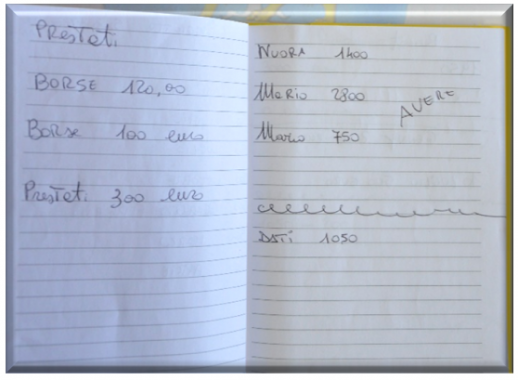 Uno dei "libri mastri" su cui erano annotate le cessioni