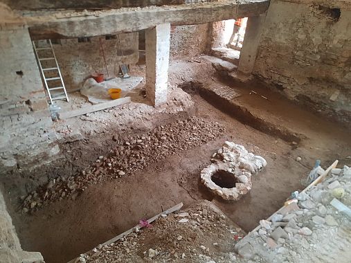 La glareata romana rinvenuta nel corso degli scavi