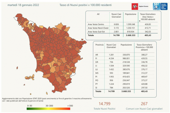 Tabella Regione Toscana