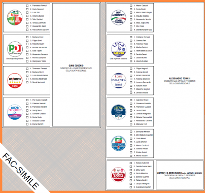 Facsimile per la circoscrizione Arezzo
