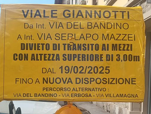 Il cartello c'era