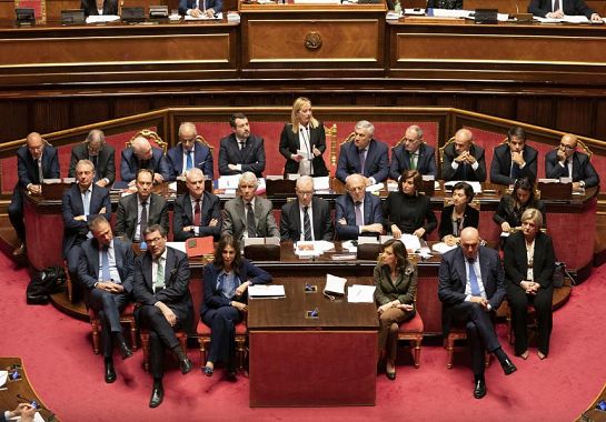 Il governo Meloni in Senato - foto governo.it