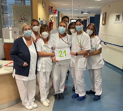 Il team di ostetricia al Noa di Massa