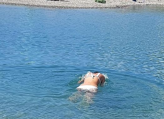 Il primo tuffo di Chiara