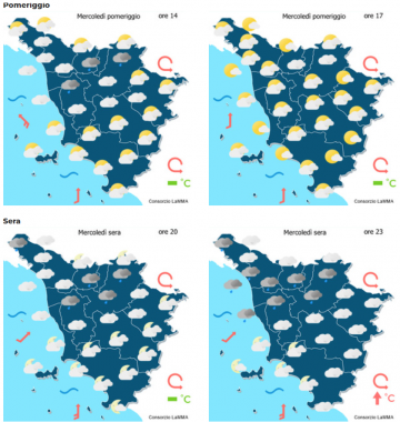 Le previsioni meteo del consorzio Lamma per Capodanno