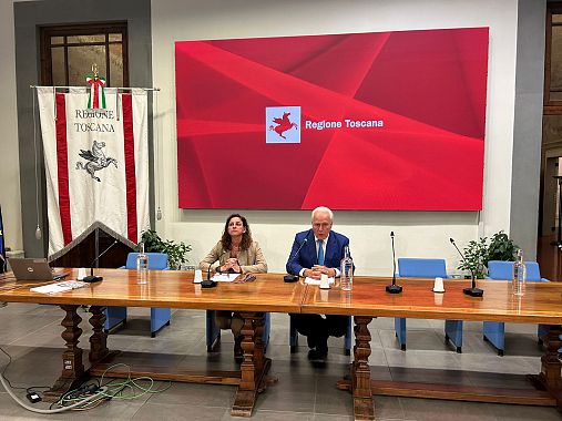 L'assessora Spinelli e il presidente Giani