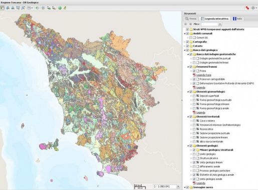 Come si presenta la carta litotecnica della Toscana