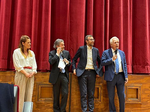 All'evento al Teatro Era, da destra i presidenti Giani e Mazzeo