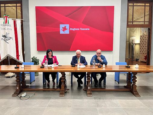 Il presidente Giani e l'assessora Nardini