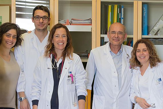 Il team Asl Tse, da sinistra: Elisa Morelli, Marco Lucherini, Valentina Canocchi, Flavio Civitelli e Francesca Macucci