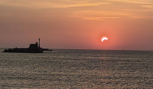 L'eclissi solare a Livorno