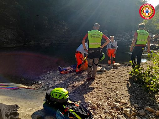 Le operazioni di soccorso a Roccastrada