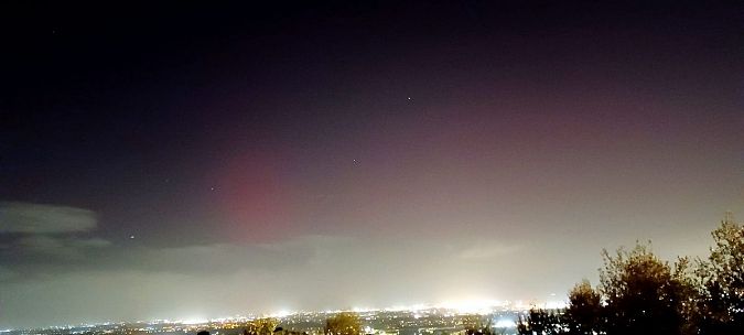 L'aurora boreale fotografata da Scandicci