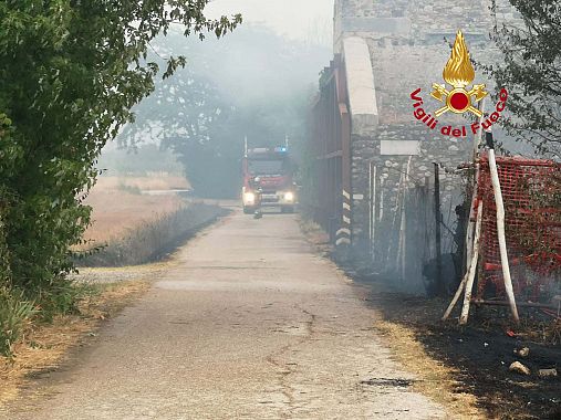 Il luogo dell'incendio