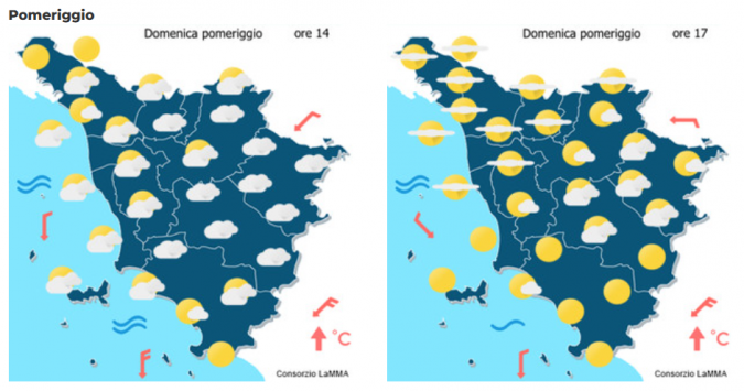 Le previsioni del consorzio Lamma