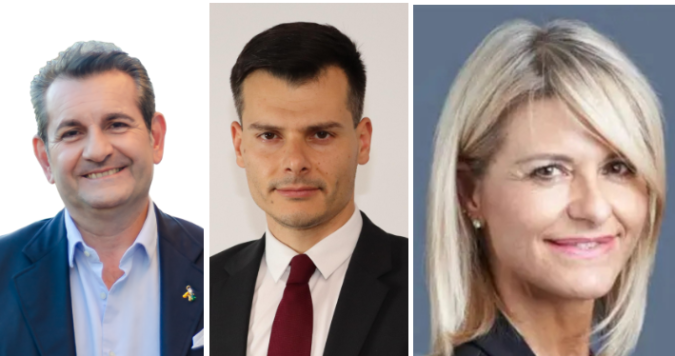 Da sinistra Massimiliano Simoni, Edoardo Ziello e Annamaria Frigo