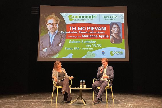 Telmo Pievani e Marianna Aprile agli Ecoincontri