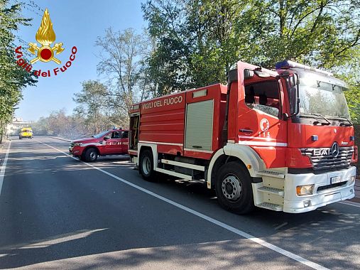 L'incendio a Montecatini Terme