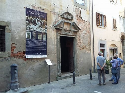 L'esterno della chiesa di San Filippino a Castiglion Fiorentino