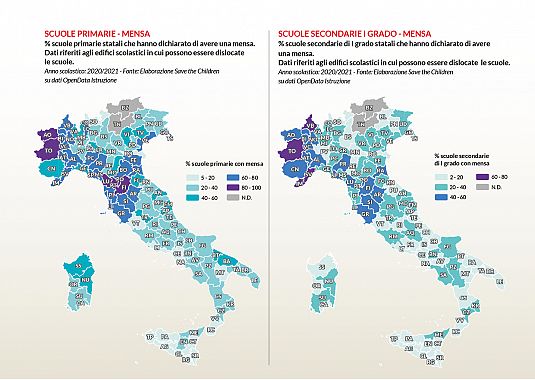 mappa scuole con mensa