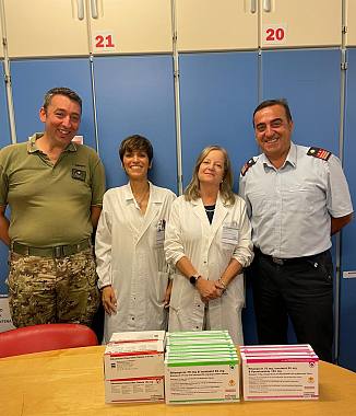 Ai lati Camillo Borzacchiello e Giovanni Casale con Lucia Scala e Lorena Di Simone