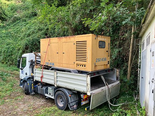 Il generatore installato a Bargana