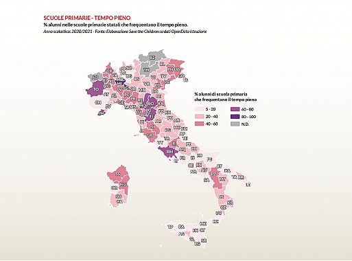 Mappa tempo pieno a scuola