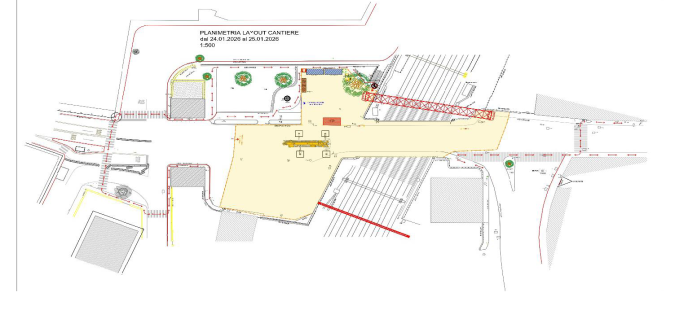 La planimetria del cantiere