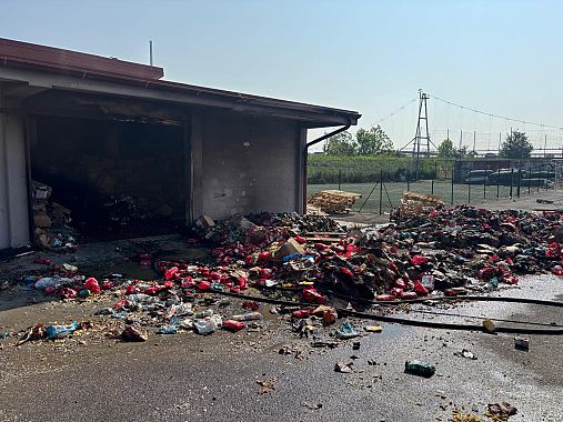I danni provocati dall'incendio