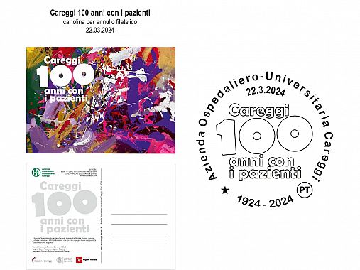 L'annullo filatelico per i 100 anni dell'ospedale di Careggi a Firenze