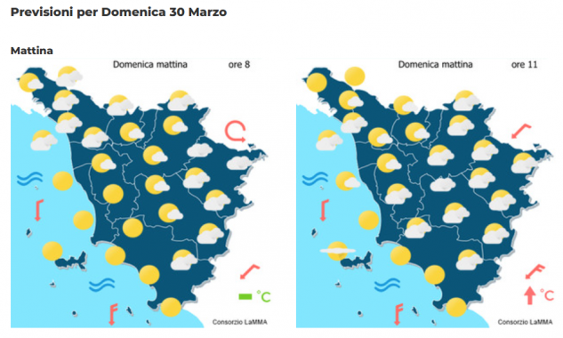 Le previsioni del consorzio Lamma