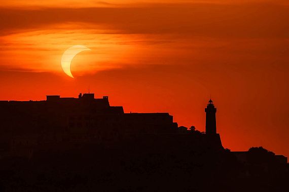 L'eclissi solare all'isola d'Elba